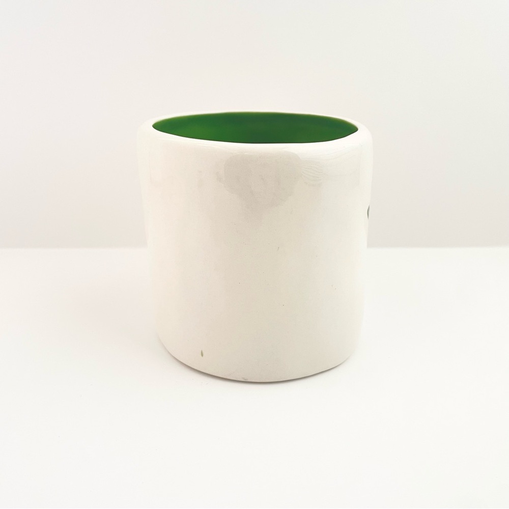 Starbucks GROW Coffee Mug Cup Green Interior 10oz Hand Painted Collectible 2008 - Picture 2 of 7